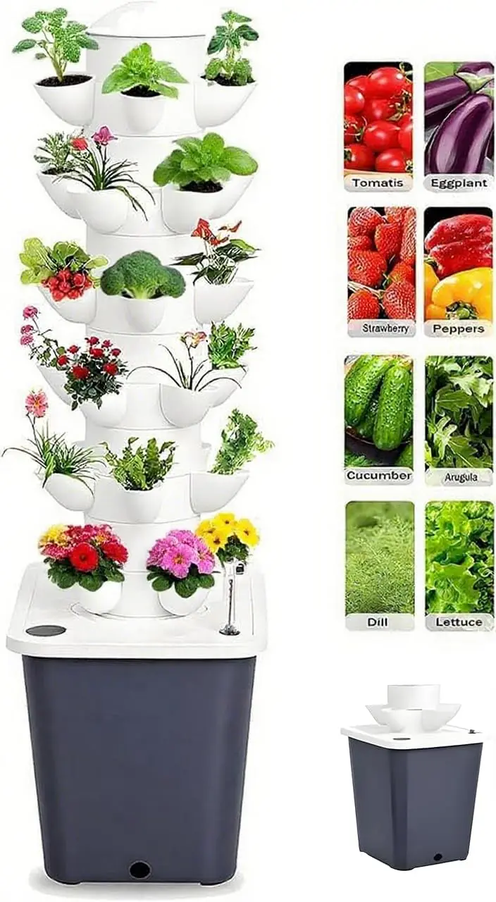 Smart Garden Water - Vertical Hydroponic Garden System 30 Pods