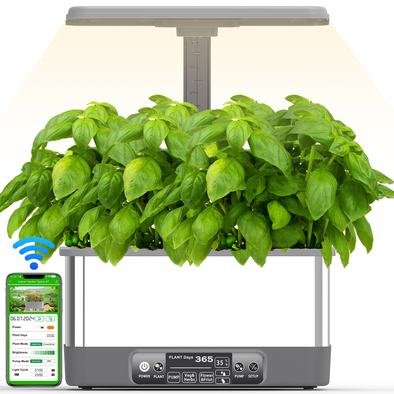 Smart Garden Usa - Hydroponics Growing System Kits,APP&WiFi 8/Pods Smart