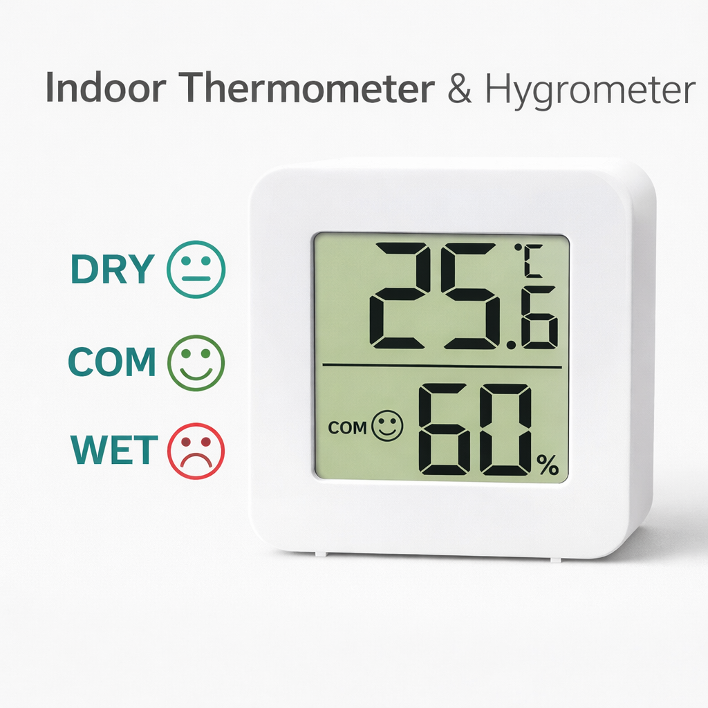 Garden Weather Station - Mini Indoor Thermometer Hygrometer LCD Digital
