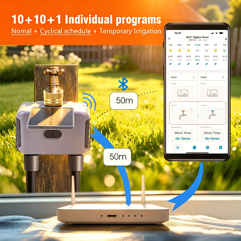 Tuay Smart Solar 2-Zone Wateri - Smart Garden Nursery 리뷰 및 가격