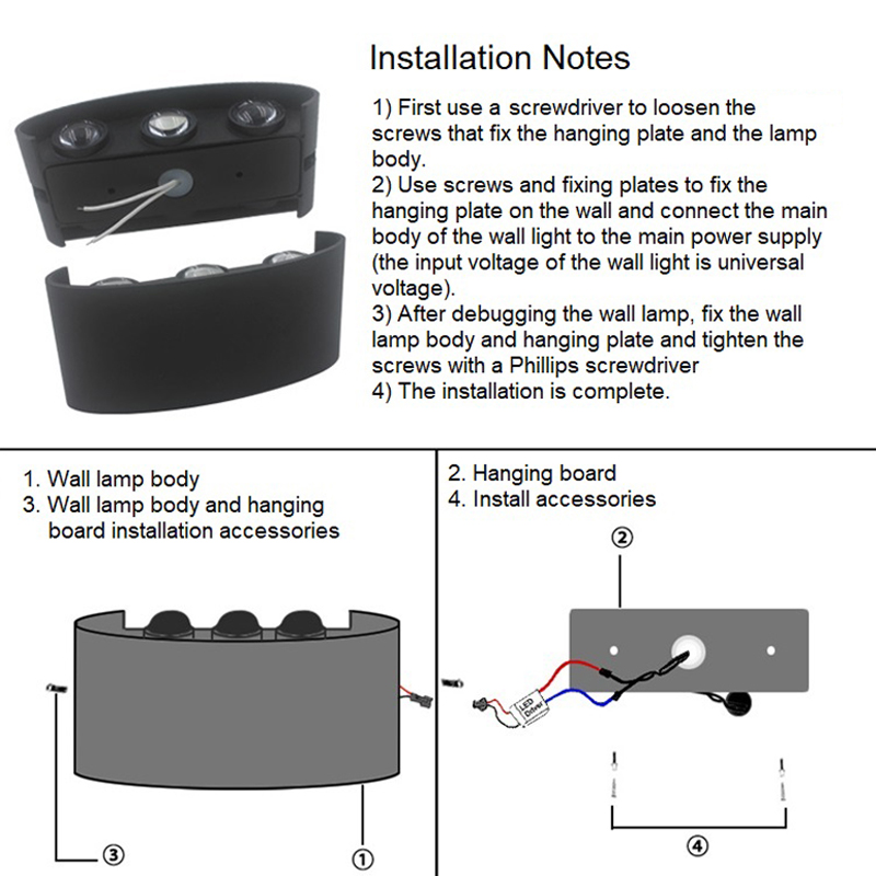 6W 8W RGBW Up Down LED Wall La - Smart Led Garden 리뷰 및 가격