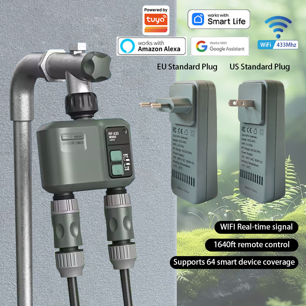 Tuya Wifi+RF433  2 Outlet Smar - Smart Garden Nursery 리뷰 및 가격