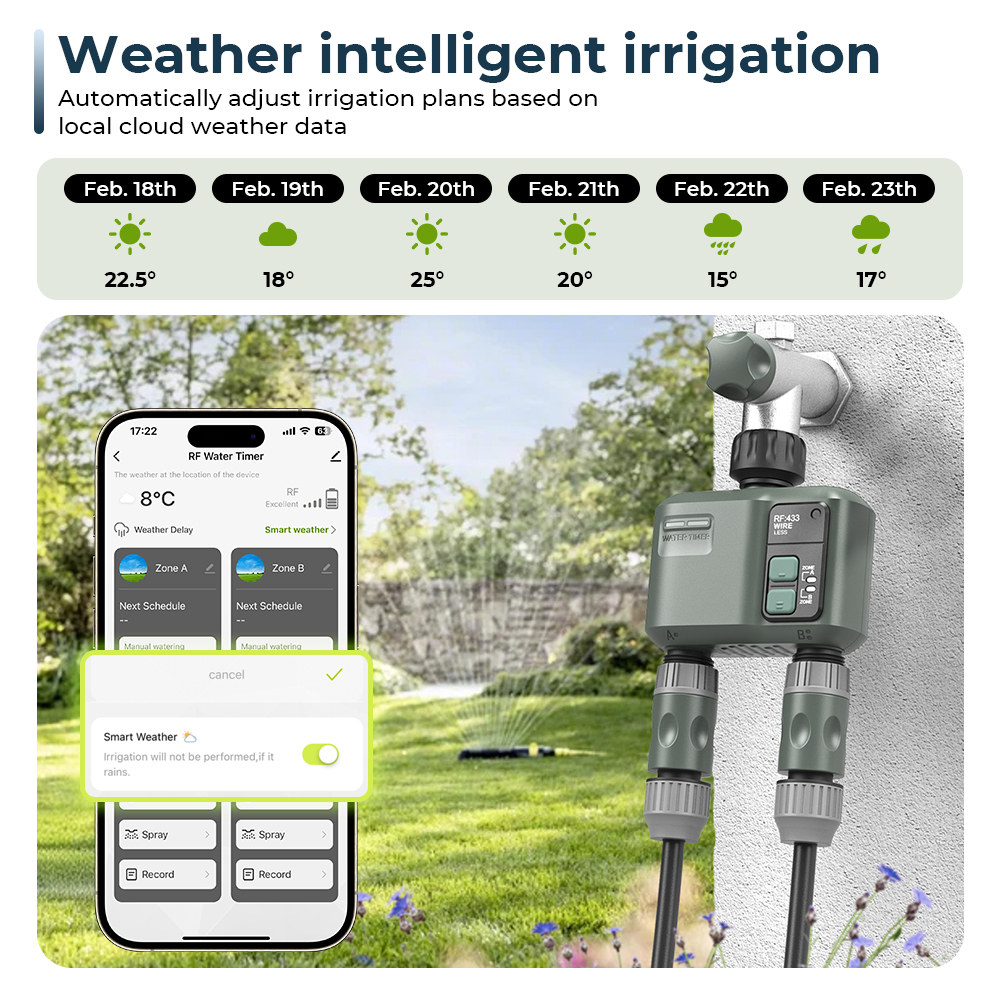 Tuya Wifi+RF433  2 Outlet Smar - Smart Garden Nursery 리뷰 및 가격