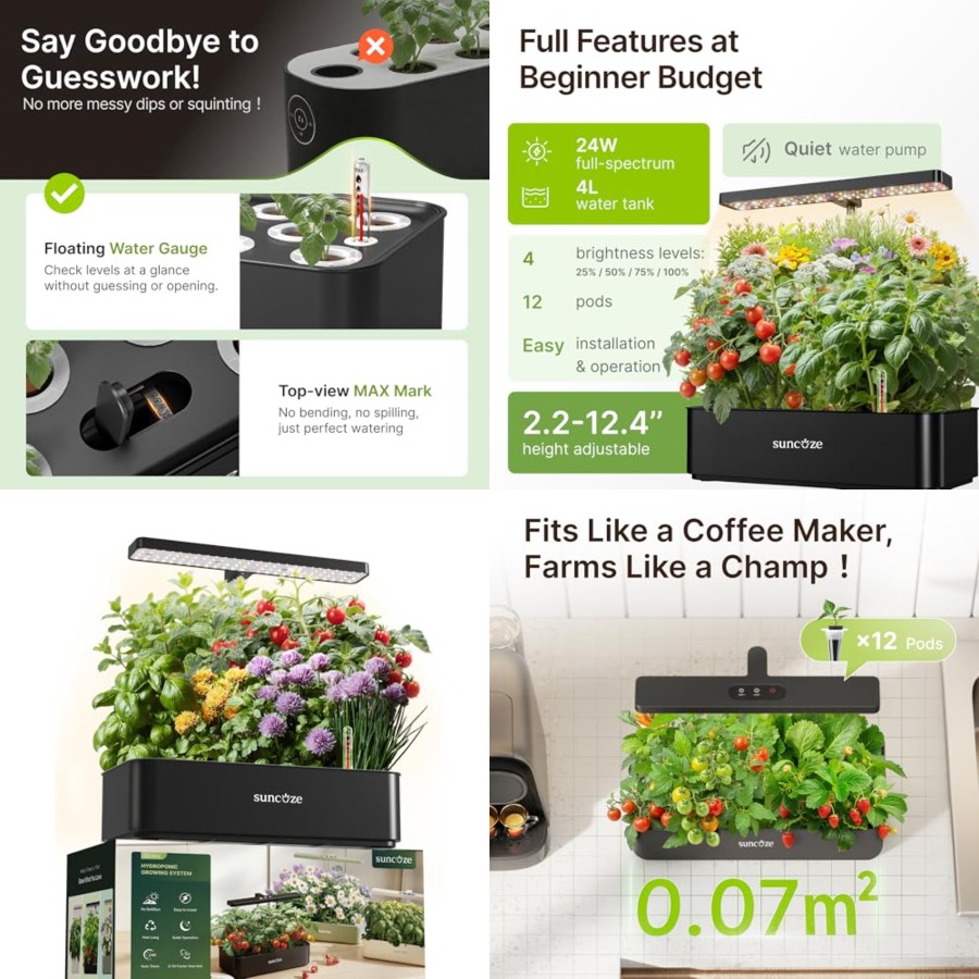 Hydroponics Growing System Kit - Indoor Herb Garden Kit 리뷰 및 가격