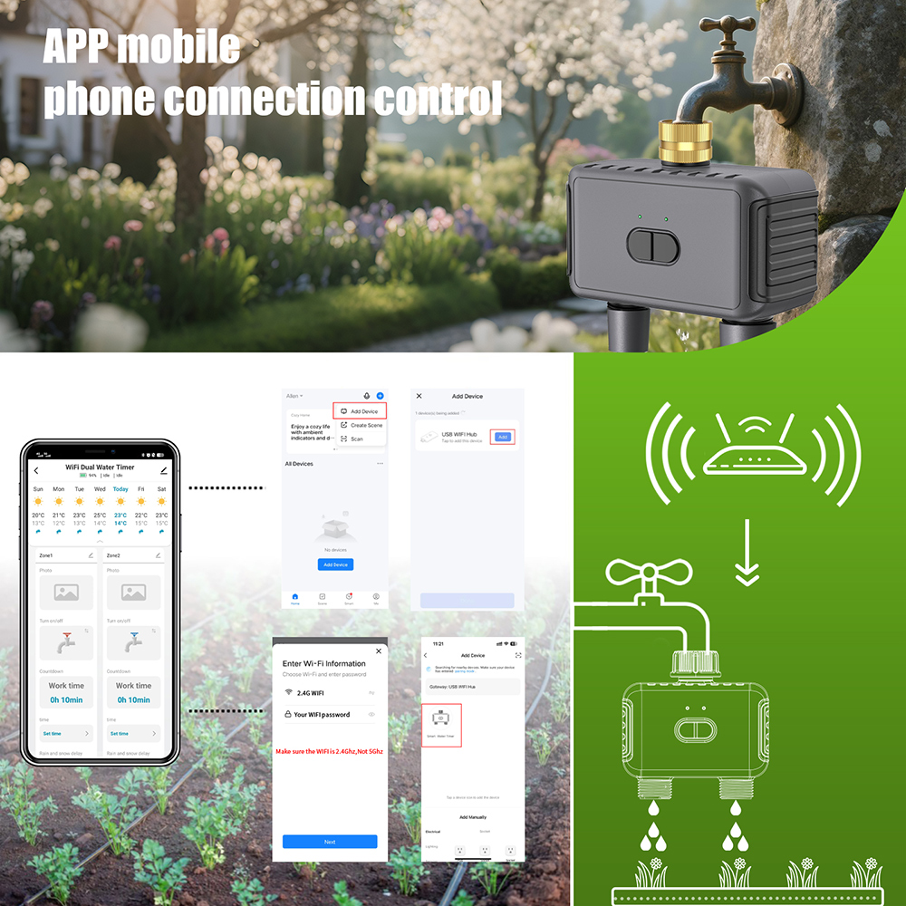 Wifi Automatic Water Timer Dua - Smart Garden Monitor 리뷰 및 가격
