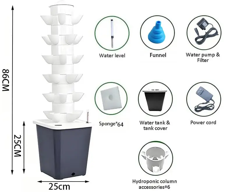 Vertical Hydroponic Garden Sys - Smart Garden Water 리뷰 및 가격