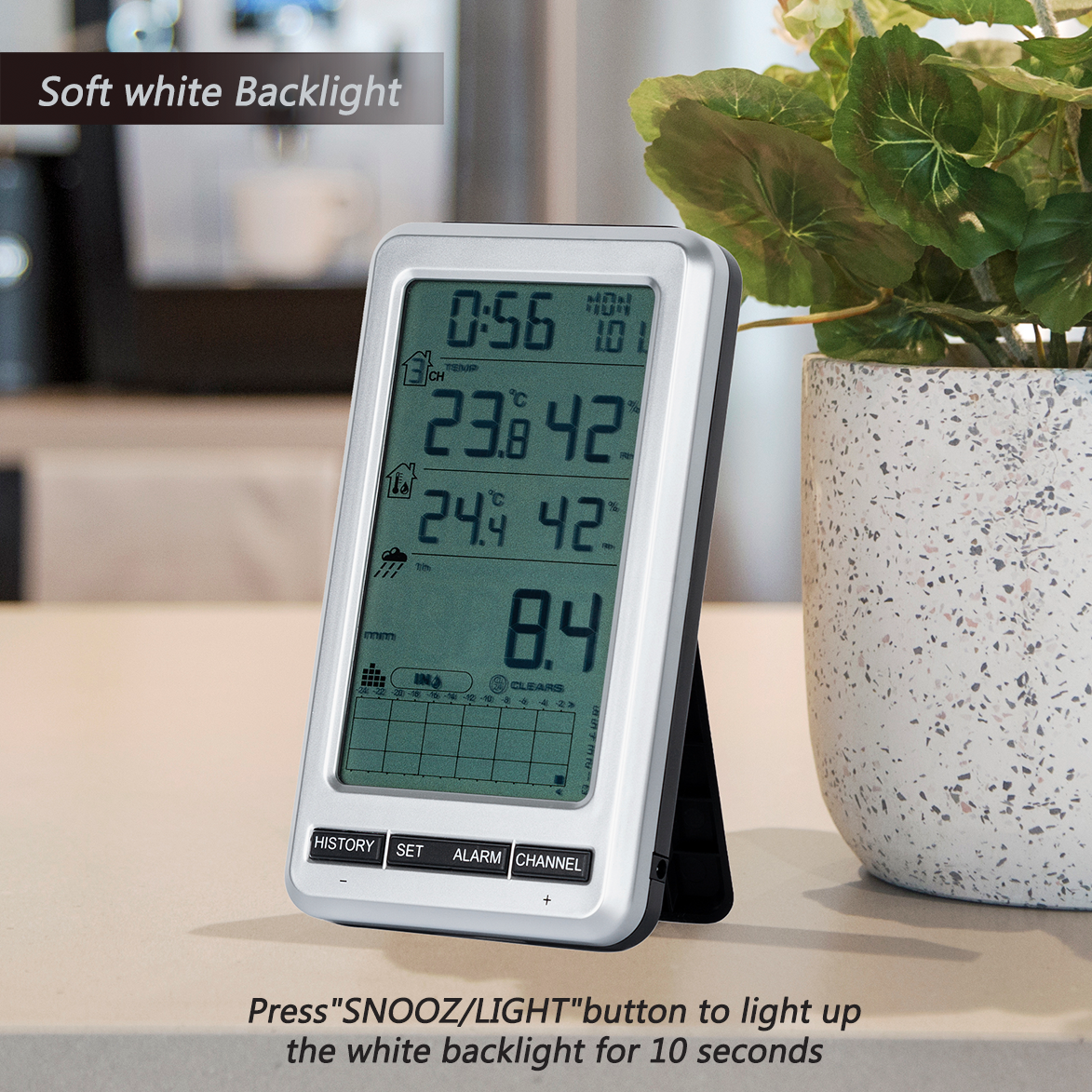 0206 RF 433mhz Wireless Tippin - Garden Weather Station 리뷰 및 가격