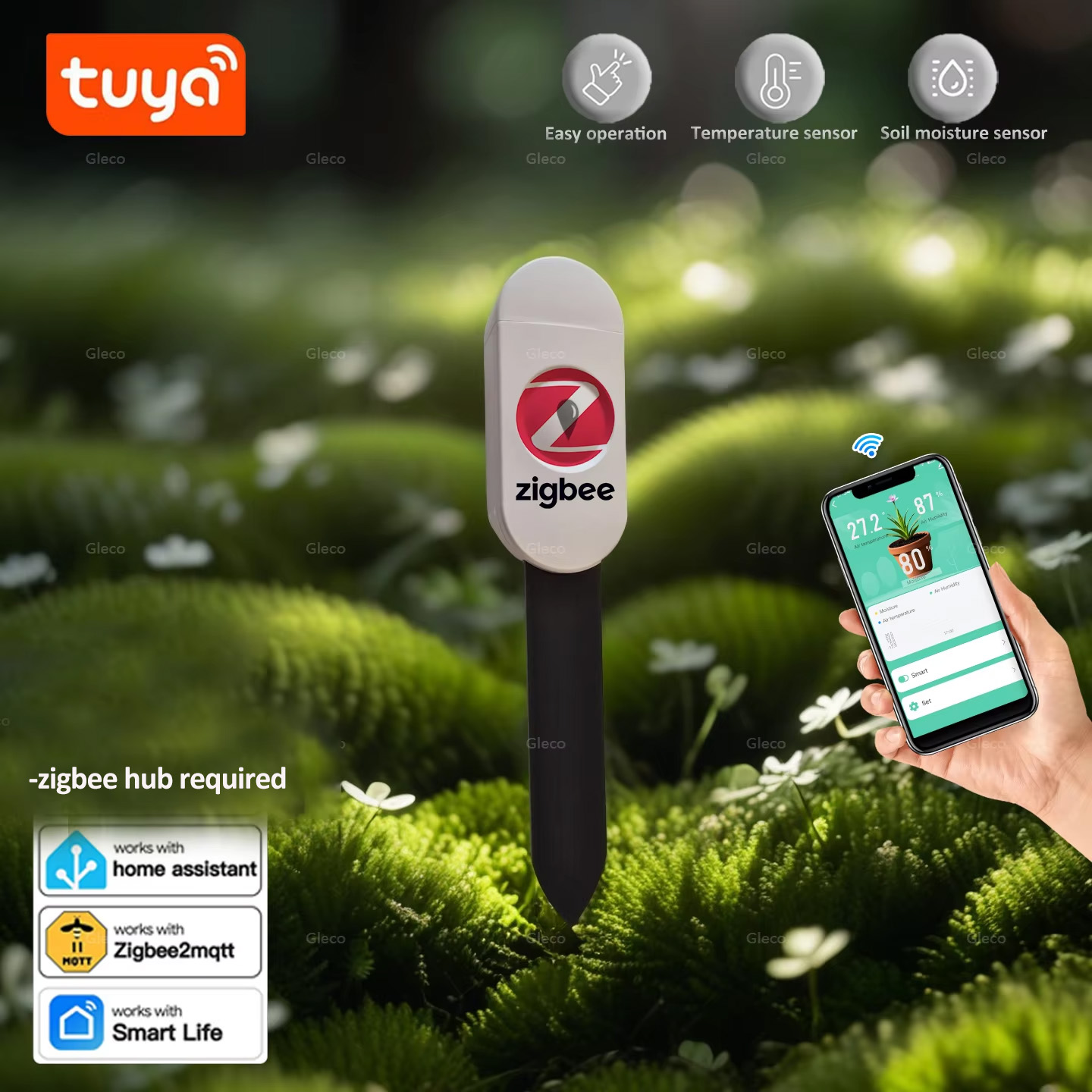 Tuya Smart Life Zigbee Soil Mo - Smart Garden Zigbee 리뷰 및 가격