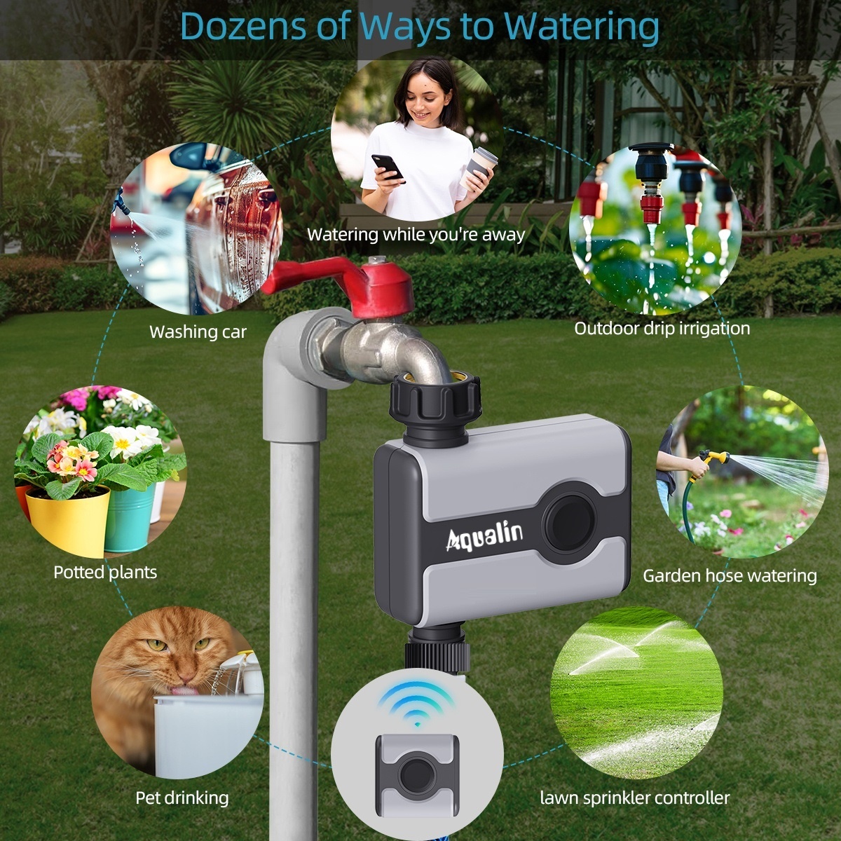 Aqualin WiFi Water Timer Tuya  - Smart Garden Nursery 리뷰 및 가격