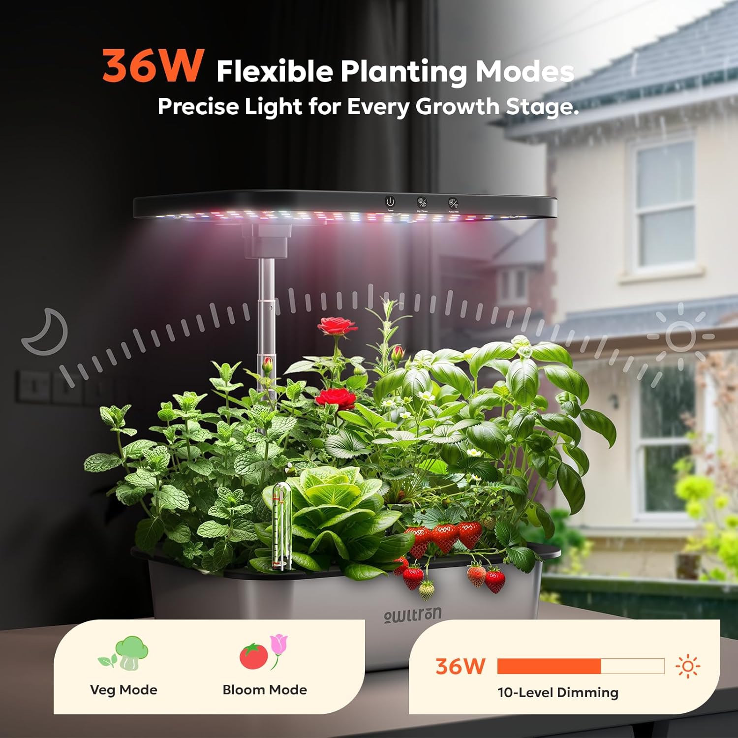 15-Pod Smart Hydroponics Growi - Indoor Herb Garden Kit 리뷰 및 가격