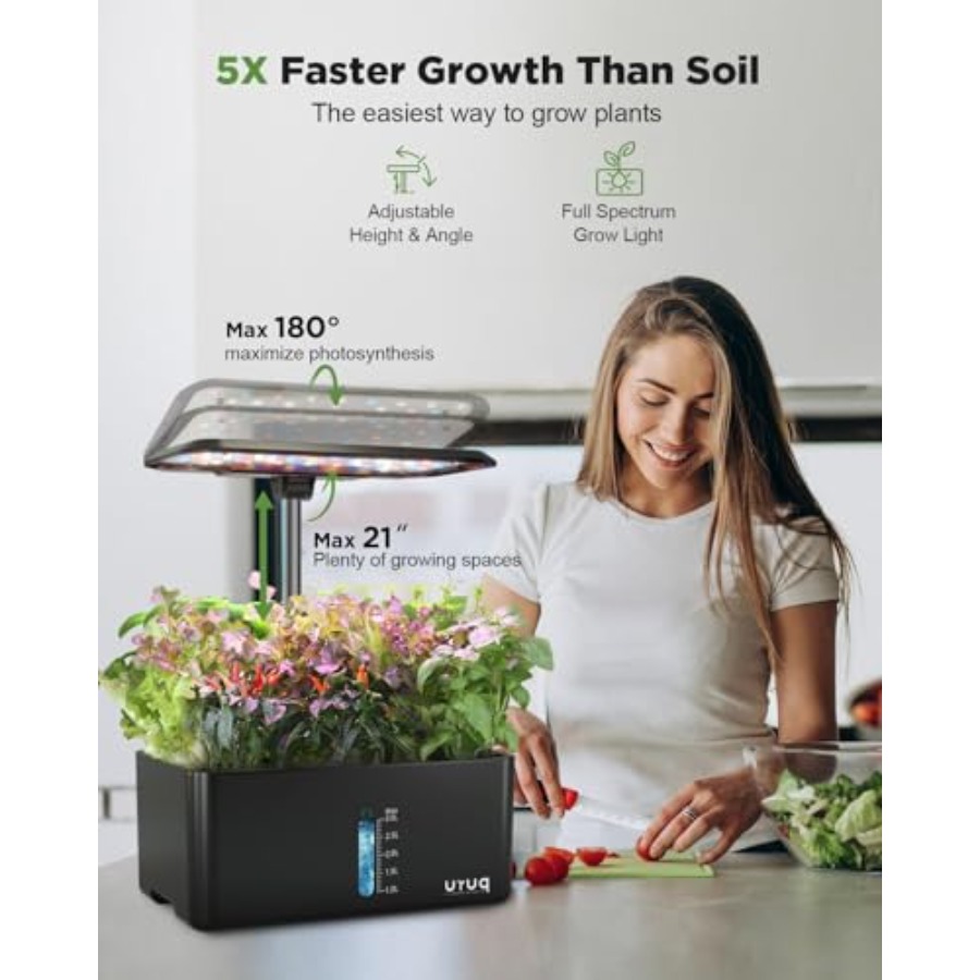 Hydroponics Growing System Gar - Indoor Herb Garden Kit 리뷰 및 가격