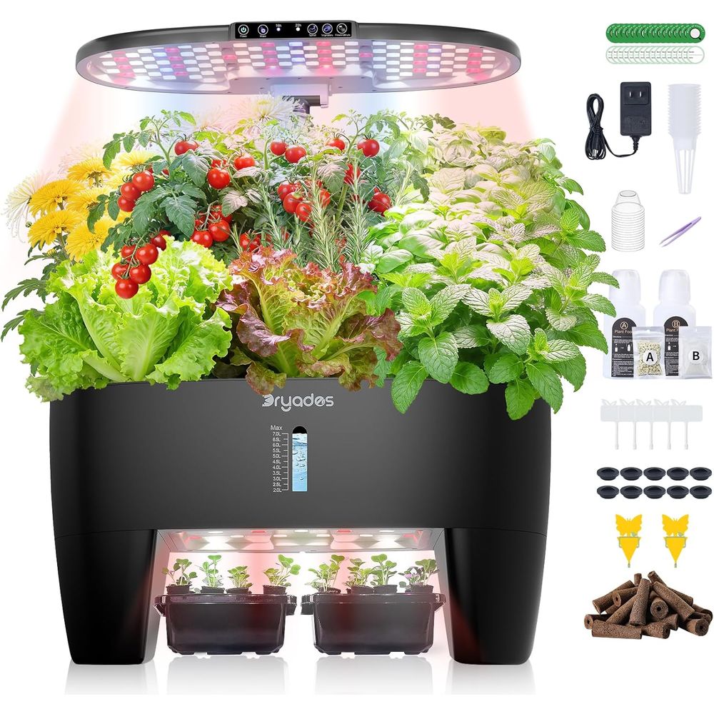 16-Pod Hydroponic Garden Kit w - Indoor Herb Garden Kit 리뷰 및 가격