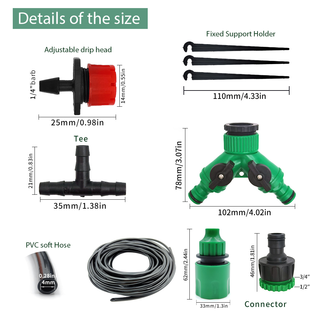 Greenhouse 15M-30M DIY Drip Ir - Smart Garden Monitor 리뷰 및 가격