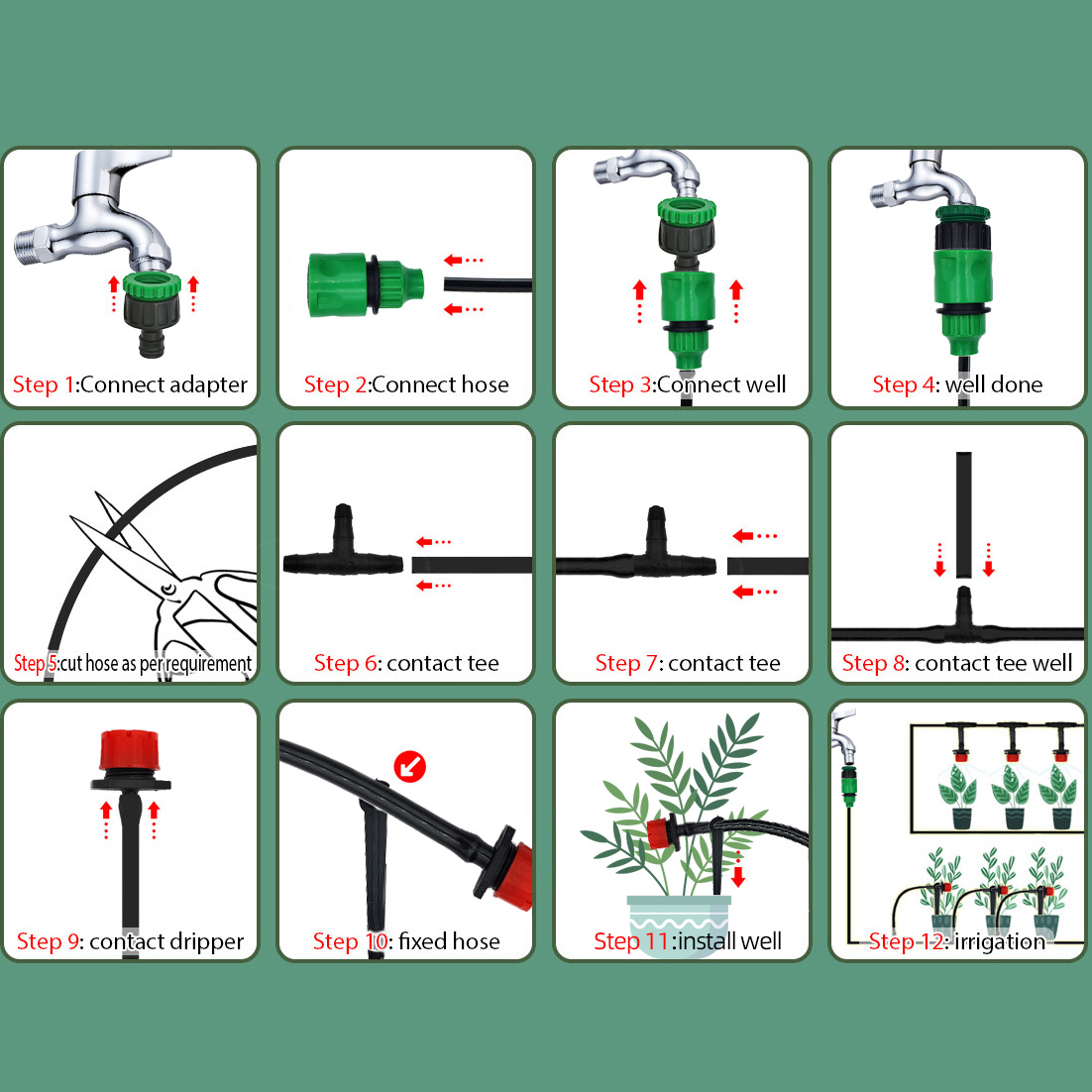 Greenhouse 15M-30M DIY Drip Ir - Smart Garden Monitor 리뷰 및 가격