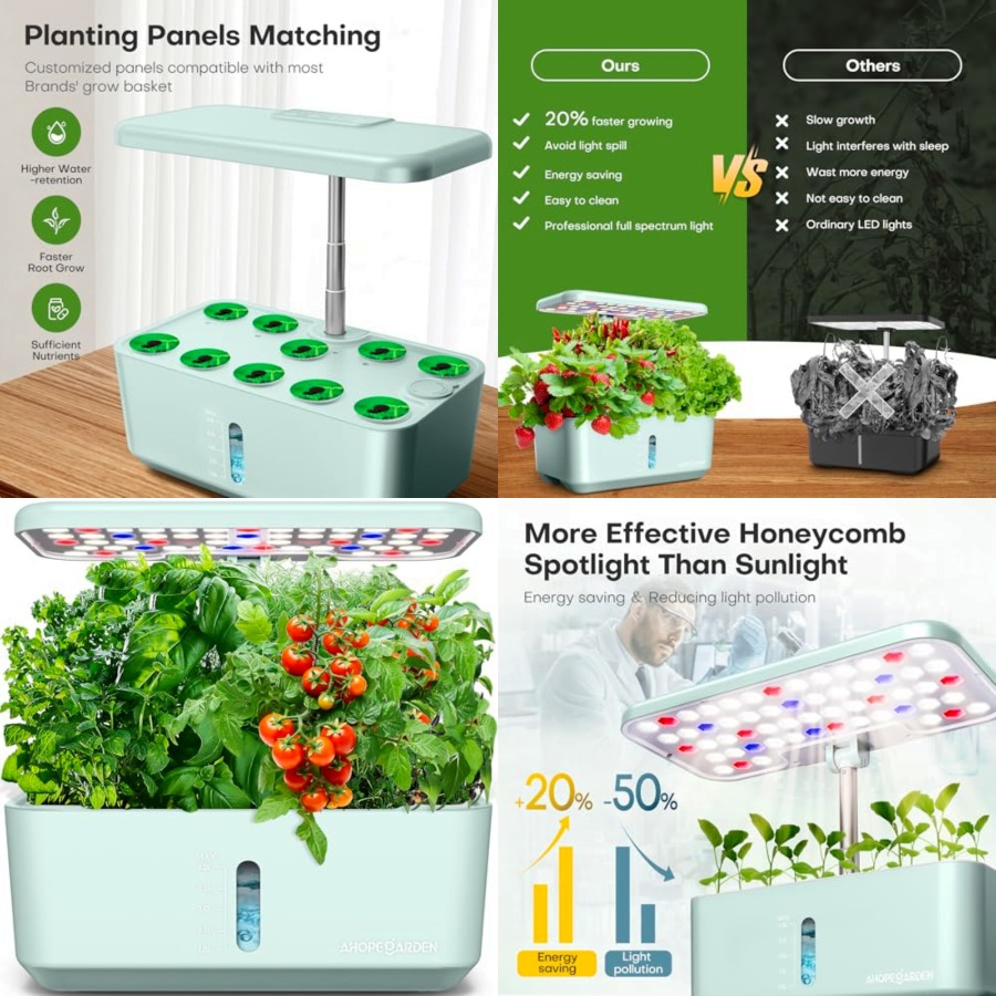 Indoor Garden Hydroponics Grow - Indoor Herb Garden Kit 리뷰 및 가격