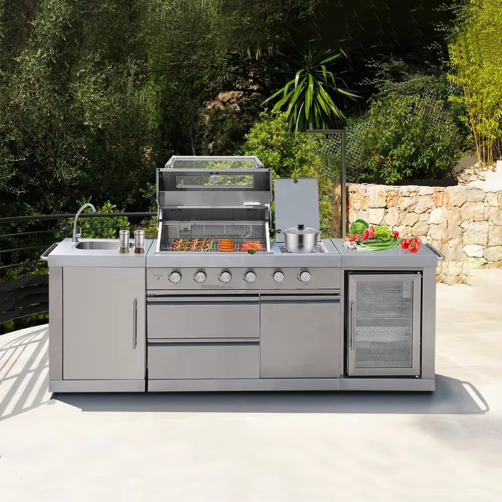 Outdoor Kitchen with Roof Cove - Garden Weather Station 리뷰 및 가격