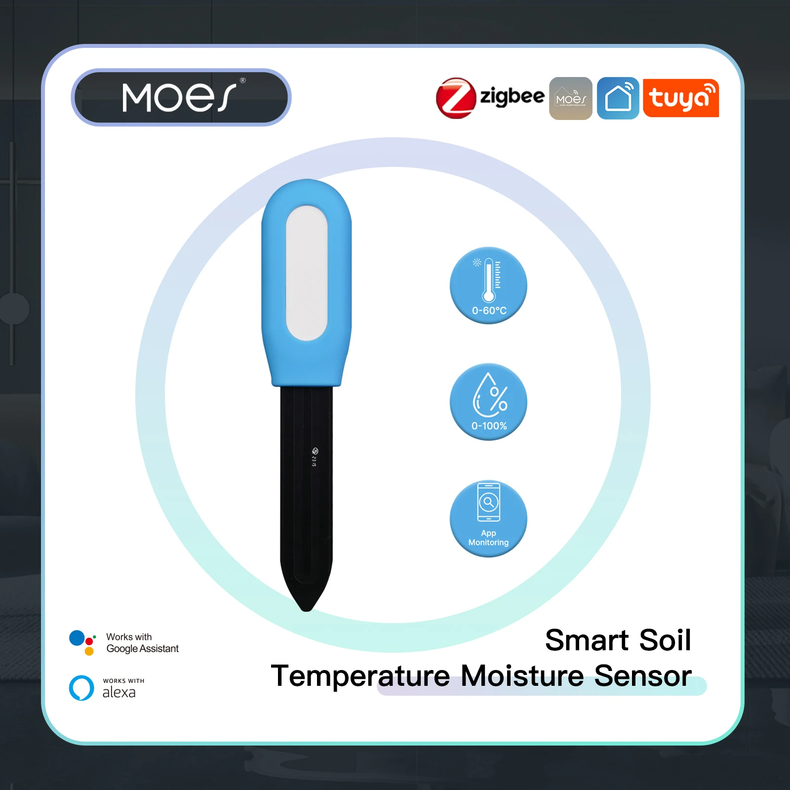 MOES Smart ZigBee Soil Tempera - Smart Garden Monitor 리뷰 및 가격