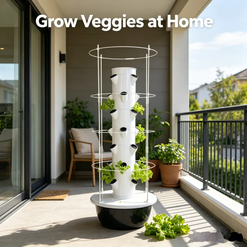 Smart Vertical Hydroponic Towe - Indoor Herb Garden Kit 리뷰 및 가격