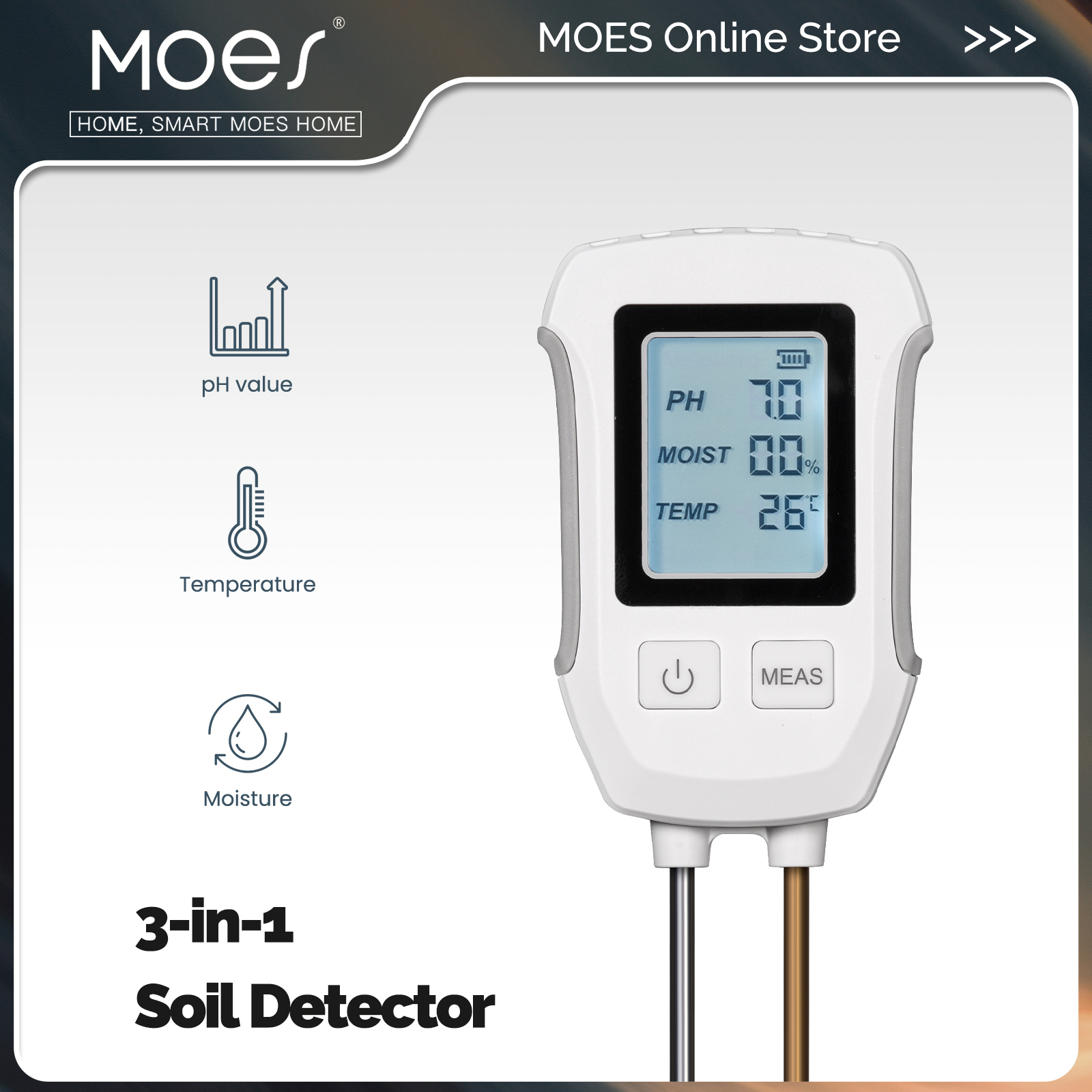MOES 3 in 1 Soil PH Detector T - Garden Weather Station 리뷰 및 가격