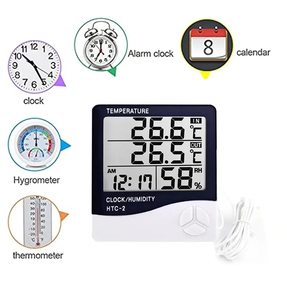 Indoor LCD Digital Thermometer - Garden Weather Station 리뷰 및 가격