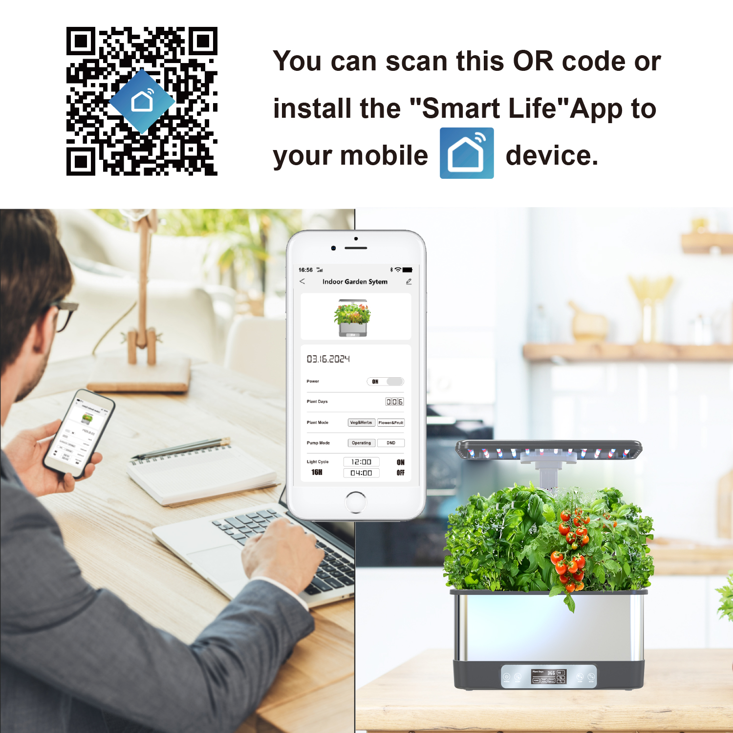 Smart Hydroponic System with L - Smart Garden Nursery 리뷰 및 가격