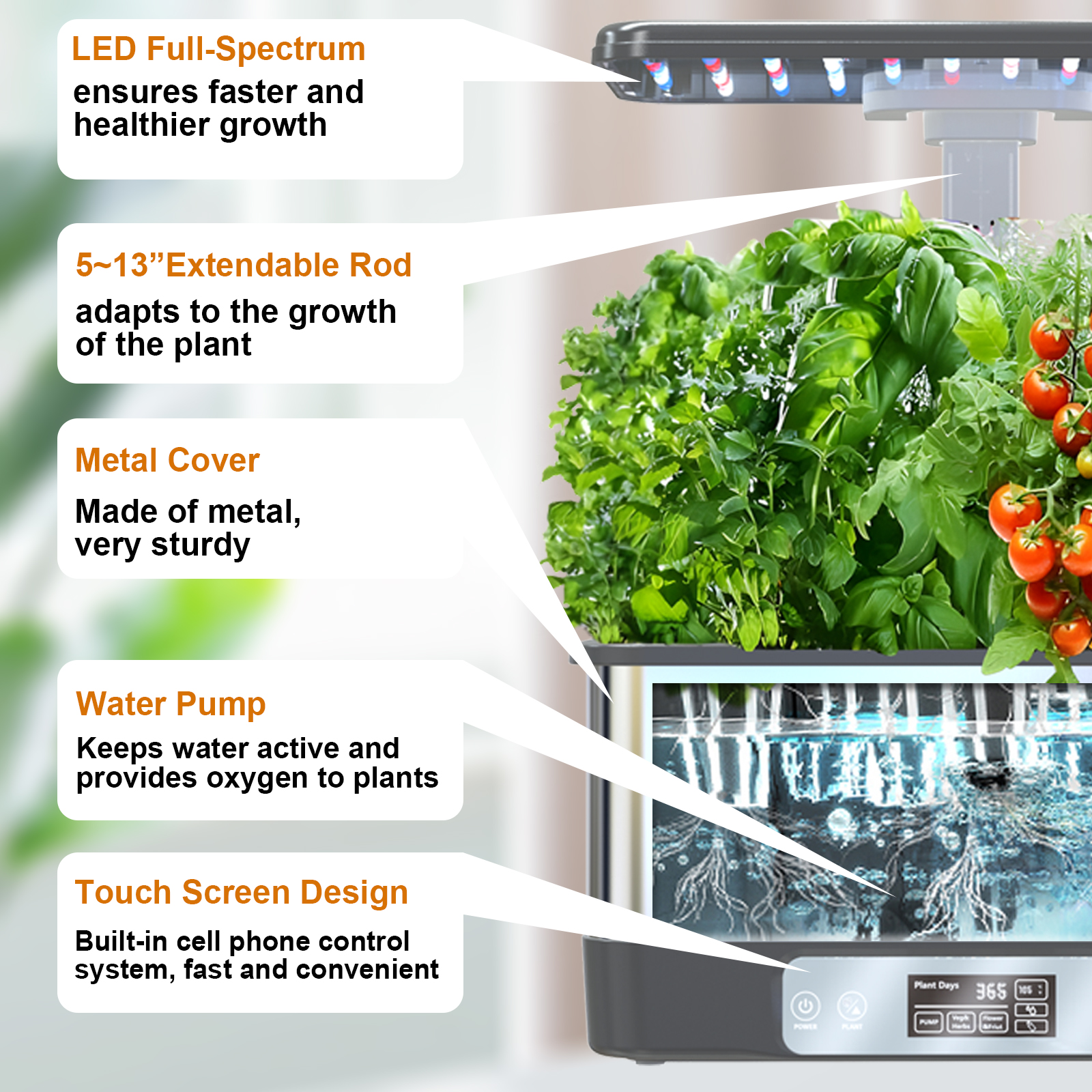 Smart Hydroponic System with L - Smart Garden Nursery 리뷰 및 가격