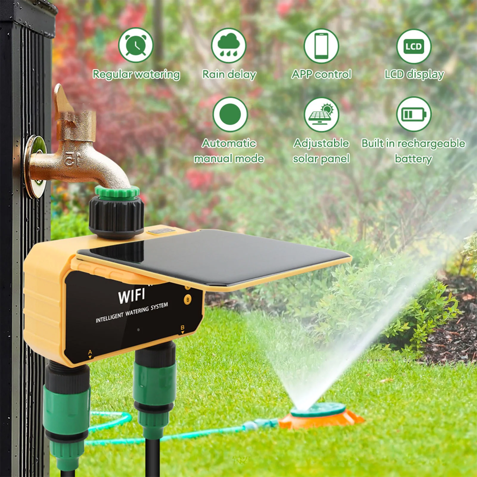 Solar WiFi Smart Irrigation Ti - Smart Garden Usa 리뷰 및 가격