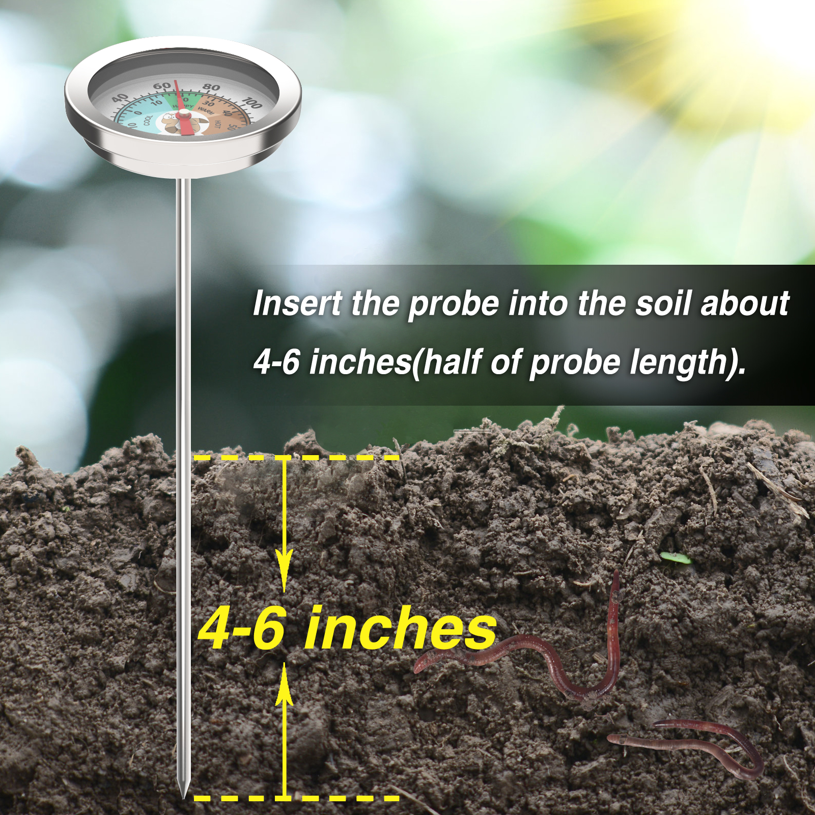 Compost Soil Tester Meter 20cm - Garden Weather Station 리뷰 및 가격