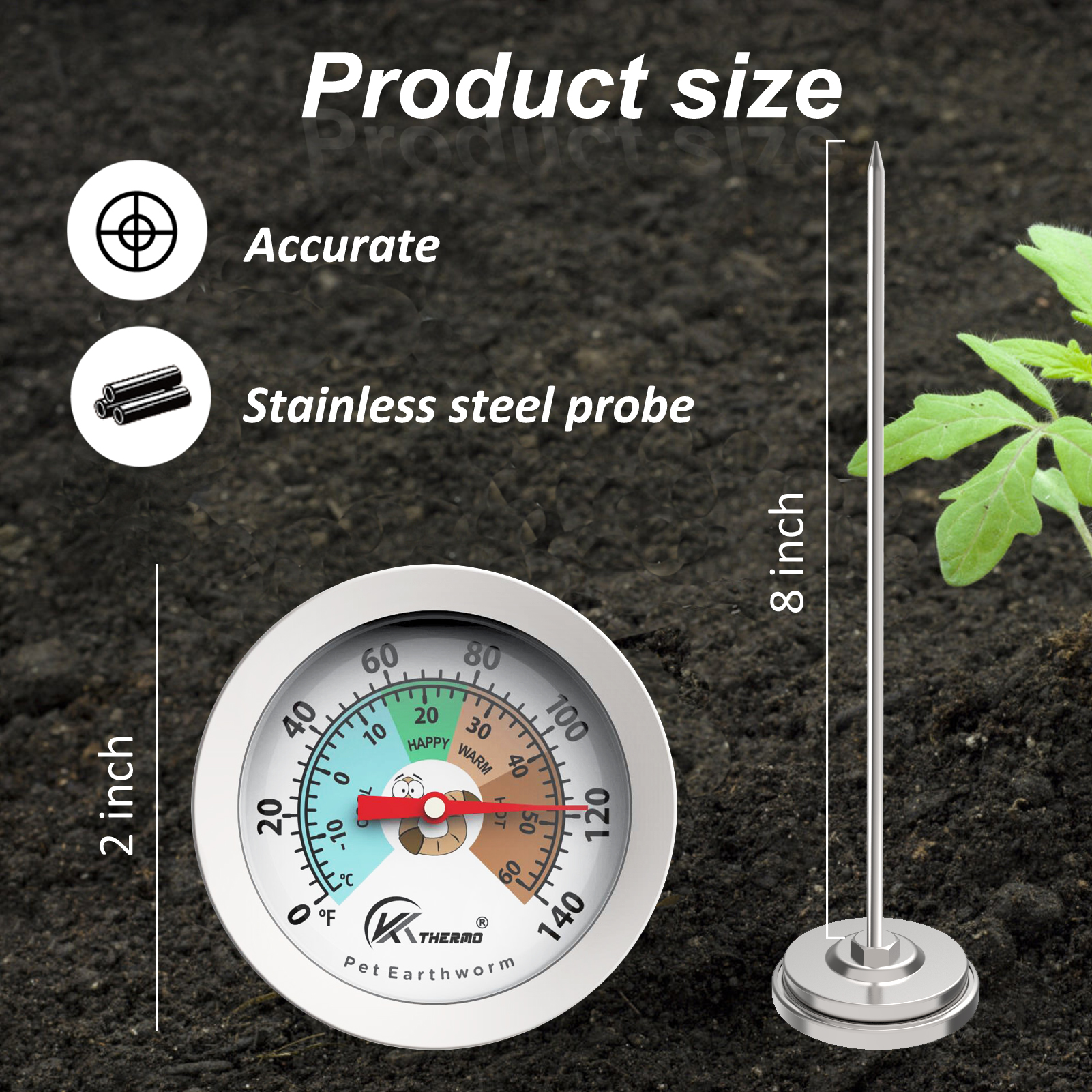 Compost Soil Tester Meter 20cm - Garden Weather Station 리뷰 및 가격